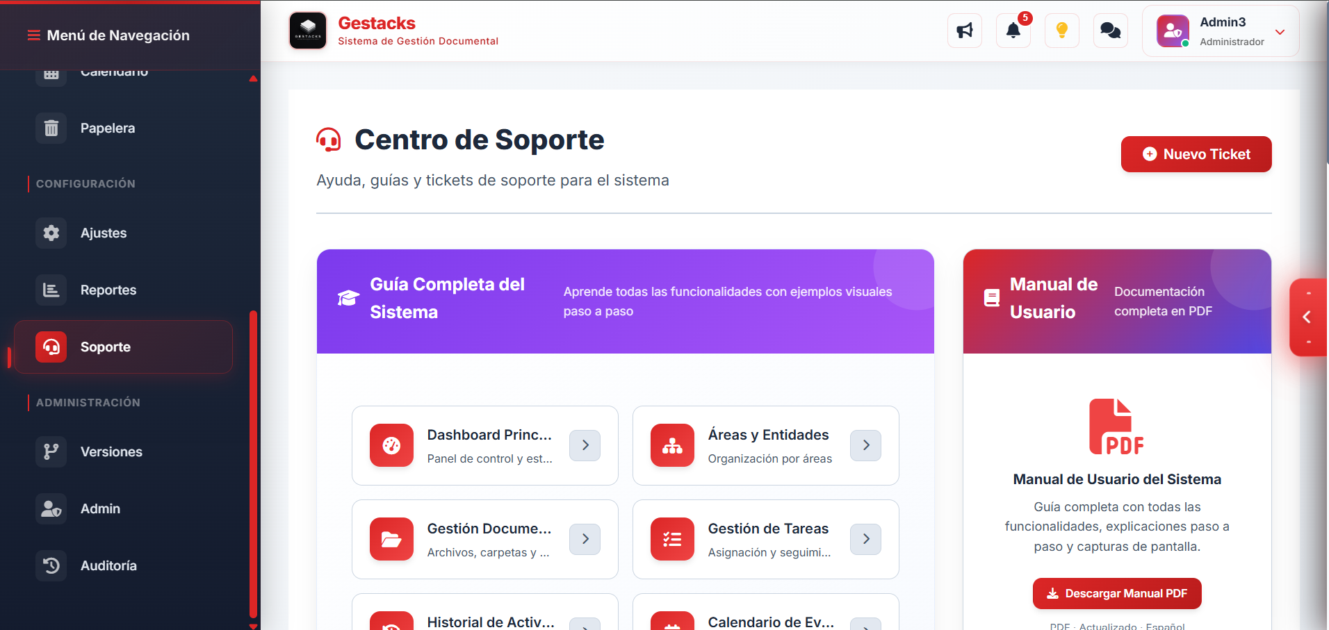 Soporte preferencial
